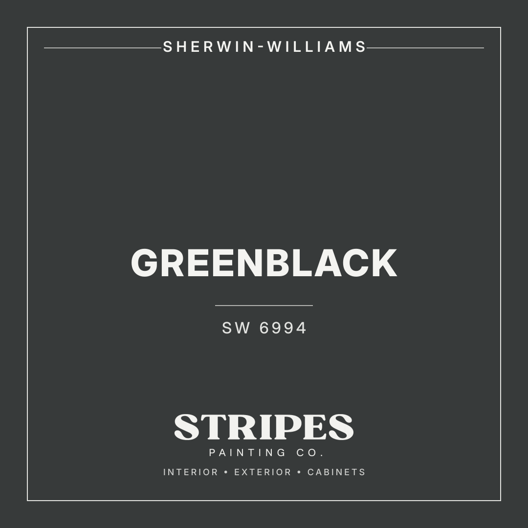 Greenblack paint swatch