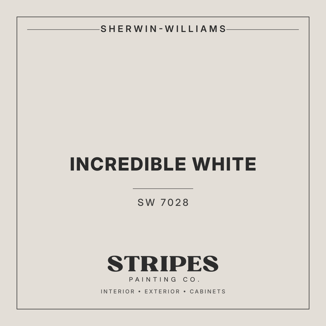 Incredible White paint swatch