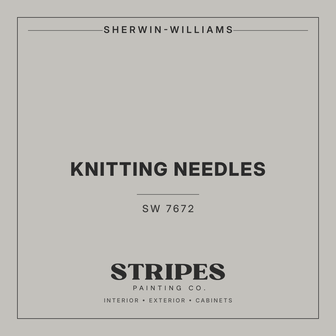 Knitting Needles paint swatch