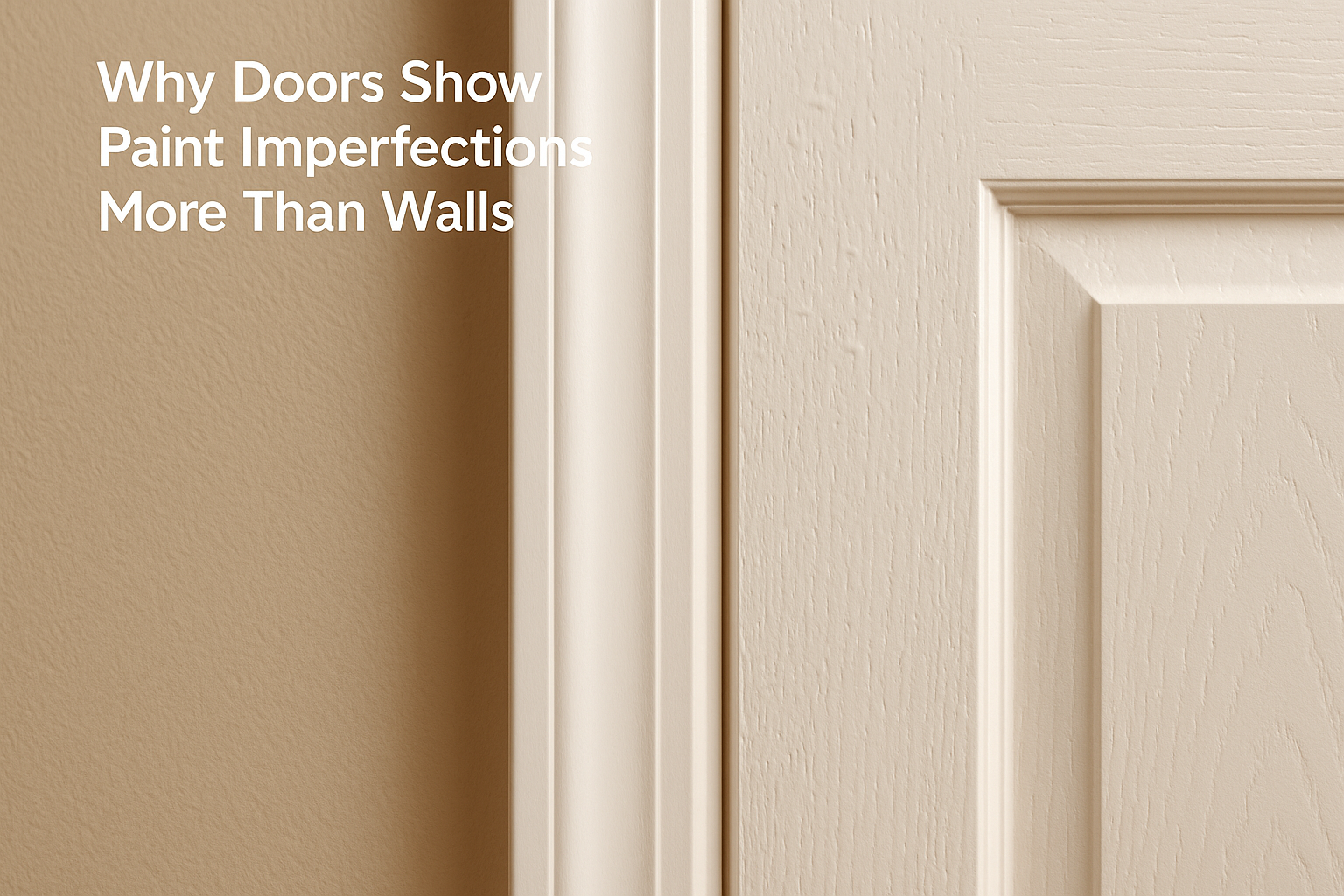 Why Doors Show Paint Imperfections More Than Walls