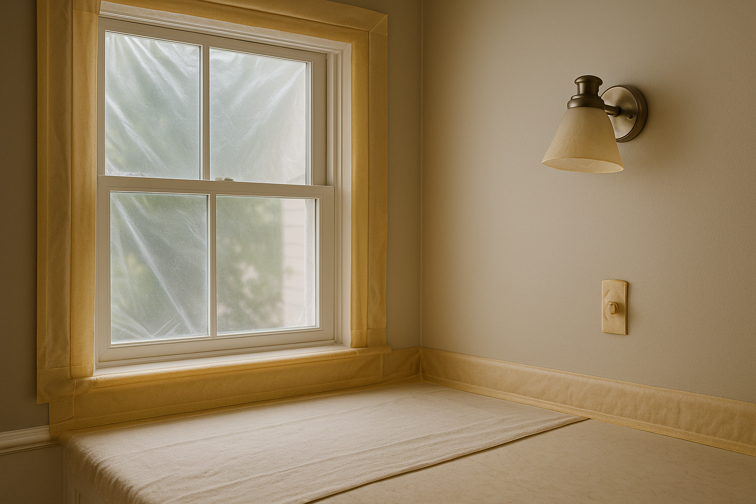 Why Painters Mask Windows, Floors, and Fixtures